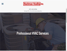 Tablet Screenshot of buchmanheating.com